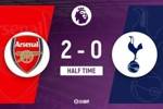 半场-阿森纳5分钟2球暂2-0热刺 特罗萨德&埃泽破门梅里诺挑传助攻